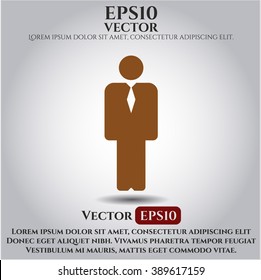 Businessman vector symbol