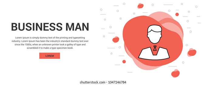 businessman vector thin line icon
