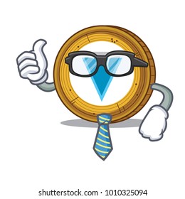 Businessman Verge coin character cartoon