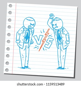 Businessman versus other businessman 