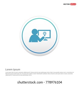 Businessman victory graph Icon