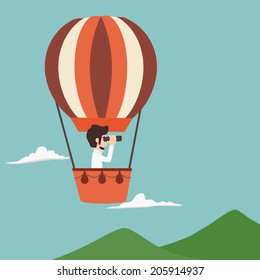 Businessman vision , eps10 vector format