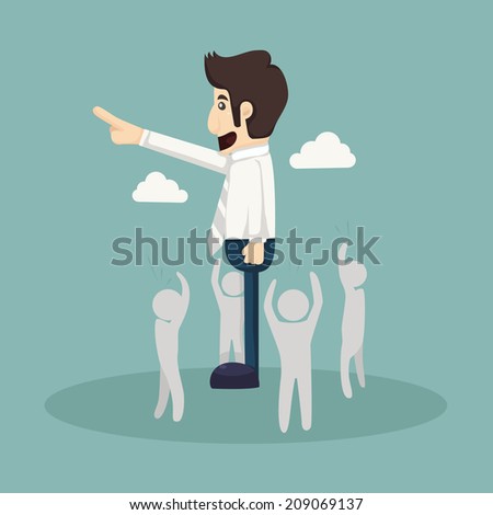 Businessman vision, eps10 vector format