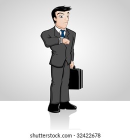 Businessman waiting