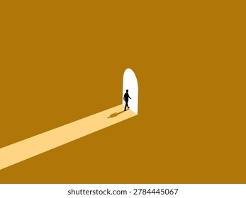  businessman walked through the door