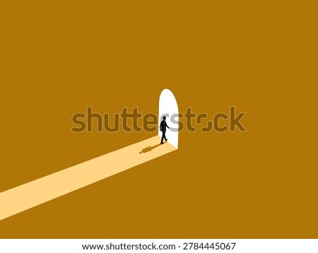  businessman walked through the door