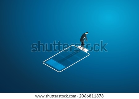 Businessman walking tired  exhausted performance regression, low energy state, physical burnout. isometric vector illustration.