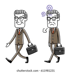 Businessman: Walking, variation