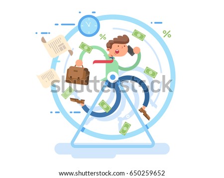 Businessman at the wheel