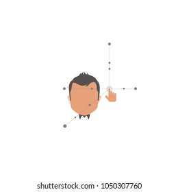 businessman white background
