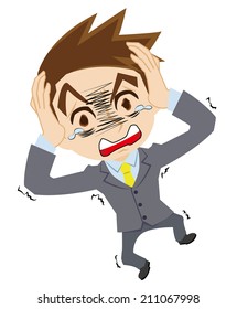 businessman who is astonished