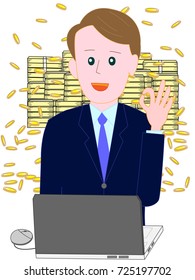 A businessman who succeeded in business using the Internet.