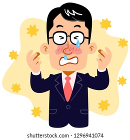 The businessman who suffers from hay fever