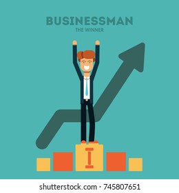 Businessman the winner.