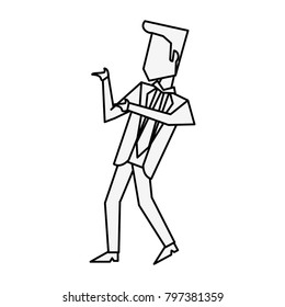 Businessman with winner pose