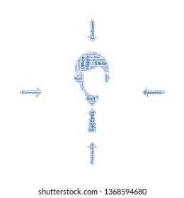 businessman word cloud. tag cloud about businessman