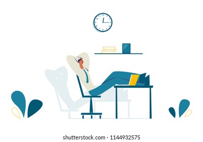 businessman work in office character vector design.