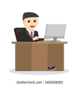 businessman work on office desk