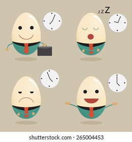 businessman work on time