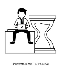 businessman work time