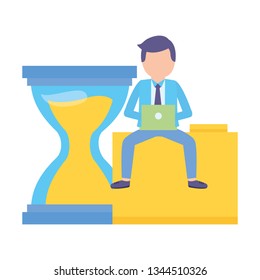 businessman work time