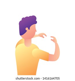 businessman worker avatar character vector ilustration