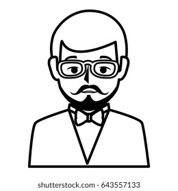 businessman worker isolated icon