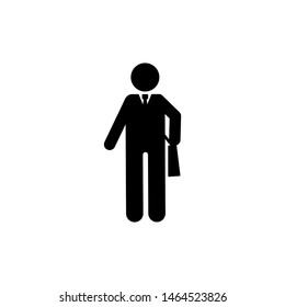 Businessman worker think icon. Element of businessman pictogram icon