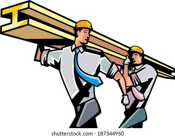 El empresario está trabajando  