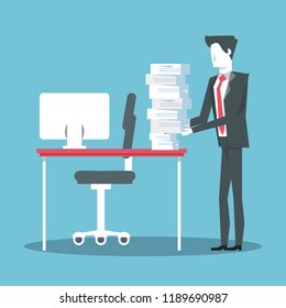 Businessman working avatar