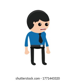 Businessman working character design cartoon style 