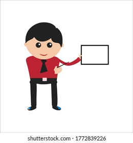 Businessman working character design cartoon style 