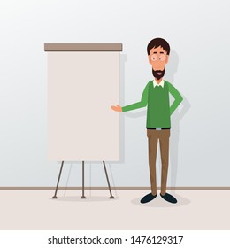 Businessman working character design set. Vector design.