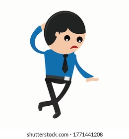 Conjunto de diseño de caracteres de trabajo de BusinessMan