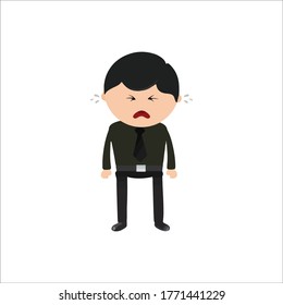 Businessman working character design set