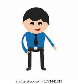 Businessman working character design set