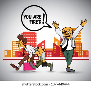 Diseño de caracteres de trabajo de hombre de negocios, vector