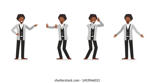 Businessman working character vector design