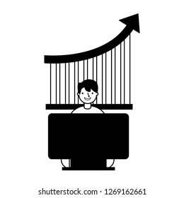 businessman working computer