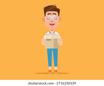 Empresário E Ilustrador De Conceito De Trabalho