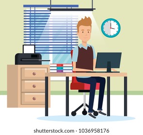 businessman working in the office
