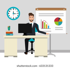 businessman working in the office