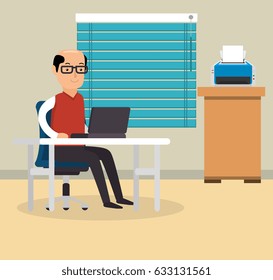 businessman working in the office