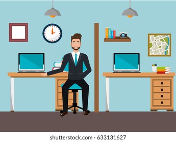 businessman working in the office