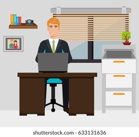 businessman working in the office