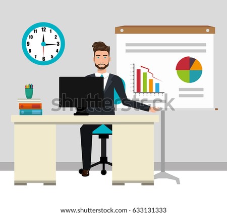 businessman working in the office