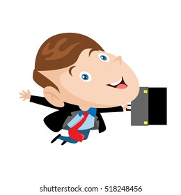 Businessman working in office vector
