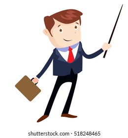 Businessman working in office vector