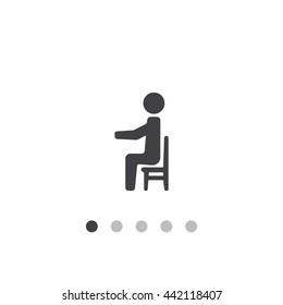 Businessman working on computer