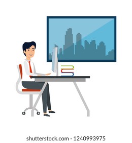 businessman in the workplace